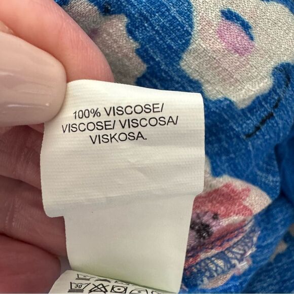 Lucky Brand Umi Floral Peasant Top Plus Size 3X - Picture 13 of 13